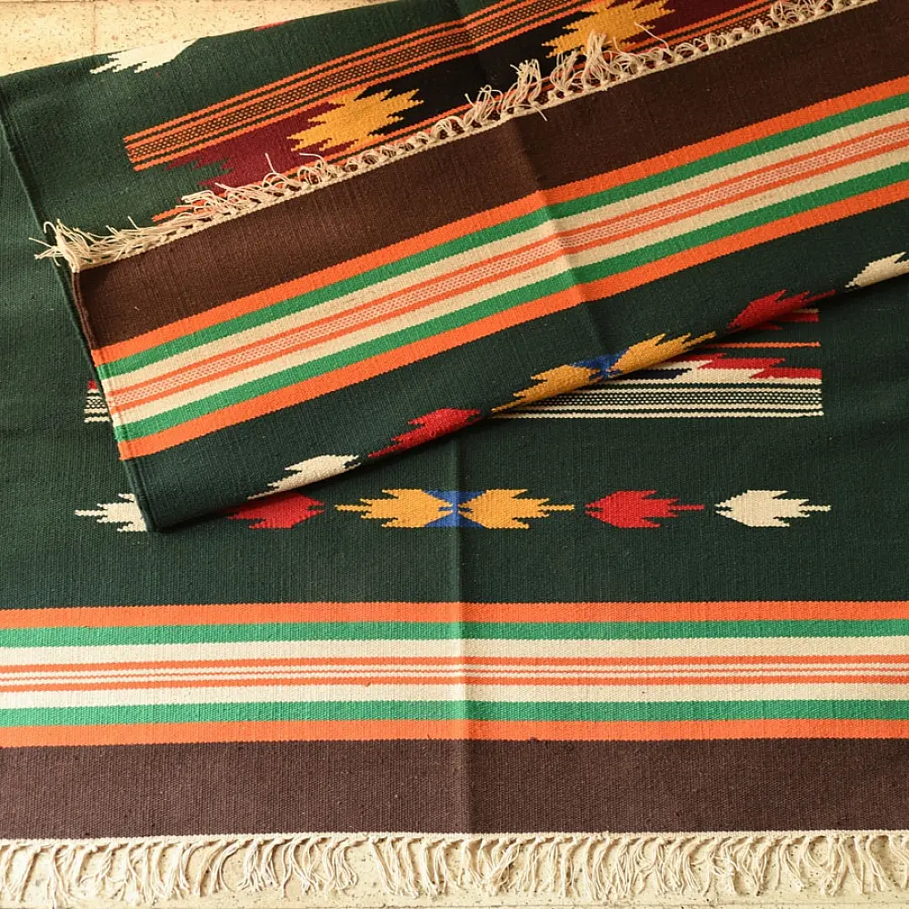 shop Handwoven Geometric Dhurries