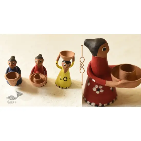 Shop Terracotta Handmade Clay Dolls (Set of Three)