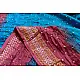 summer special Cotton Bandhani blue-pink Saree