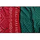 summer special Cotton Bandhani Green-red Saree