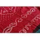 summer special Cotton Bandhani Green-red Saree