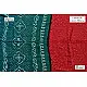 summer special Cotton Bandhani Green-red Saree
