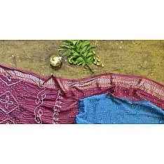 Nianboli . निंबोली  ❂ Cotton Bandhani Saree ❂ 3
