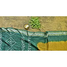 Nianboli . निंबोली  ❂ Cotton Bandhani Saree ❂ 7
