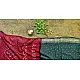 summer special Cotton Bandhani Green-red Saree