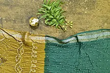 Nianboli . निंबोली  ❂ Cotton Bandhani Saree ❂ 9