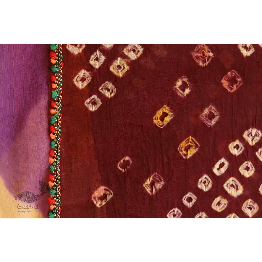ओढ़नी ❈ Bandhani Cotton Dupatta ❈ 12