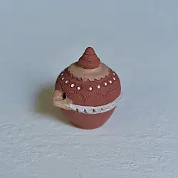Maati Ka Kaam ‡ Terracotta Magic Oil Lamp / Diya (3.5" x 4.5" x 4") ‡ 22