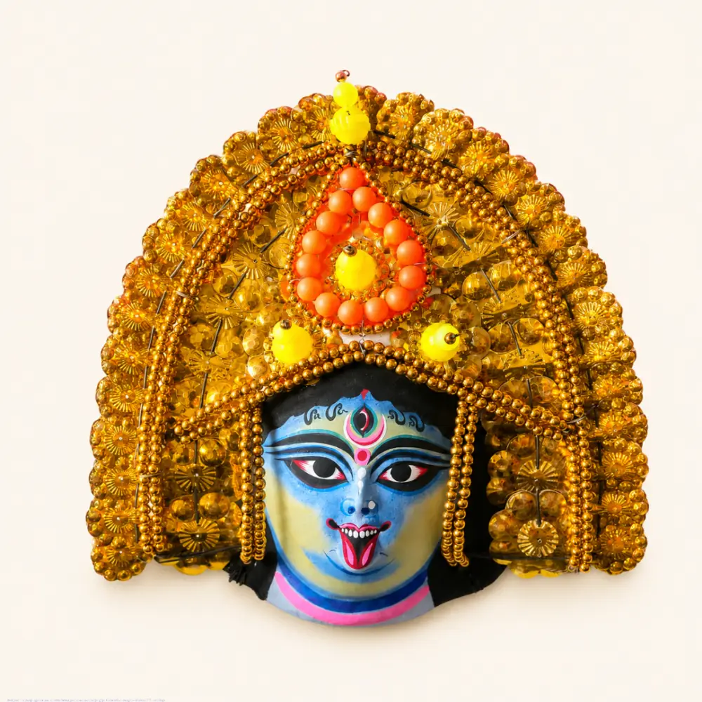 shop Handmade Paper Mache Chhau Kali Mask