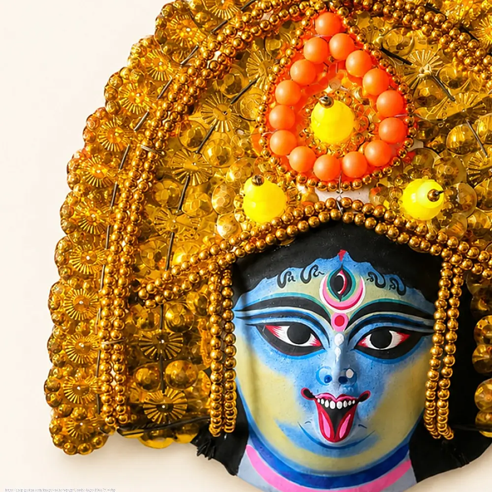 shop Handmade Paper Mache Chhau Kali Mask