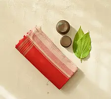 Sadaa . सदा | Begampuri Handloom Cotton Saree - Red