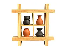 Terracotta Tales | Terracotta Pottery Art - Miniature Wall Art Frame - A