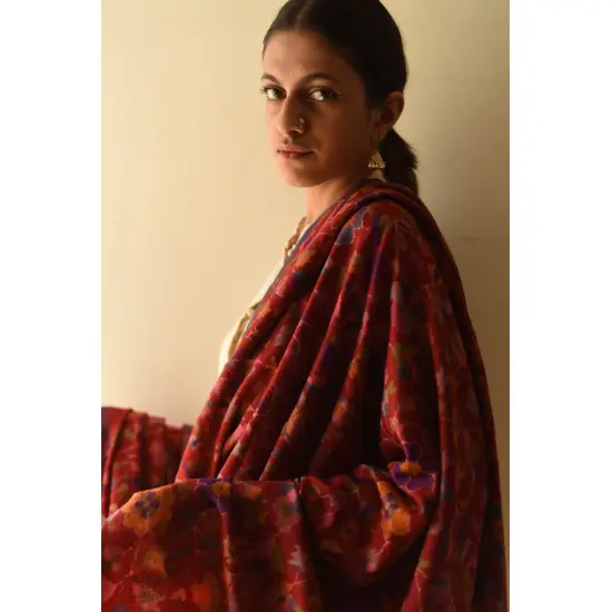 shop Kashmiri Kani Pashmina Wool Shawl