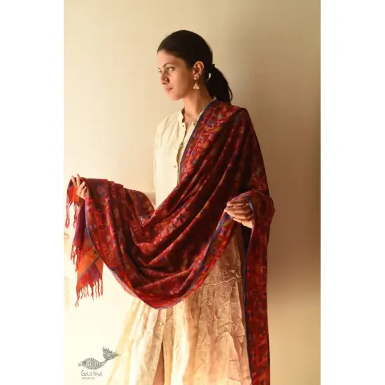 shop Kashmiri Kani Pashmina Wool Shawl