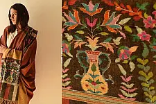 Gul - Kashmiri Handwoven Kani | Pure Pashmina unisex Shawl (Reversible)