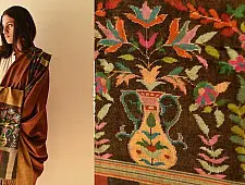 Gul - Kashmiri Handwoven Kani | Pure Pashmina unisex Shawl (Reversible)