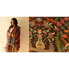 Gul - Kashmiri Handwoven Kani | Pure Pashmina unisex Shawl (Reversible)