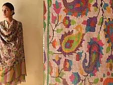 Gul - Kashmiri Handwoven Kani work Pashmina Shawl