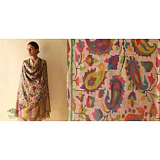 Gul - Kashmiri Handwoven Kani work Pashmina Shawl