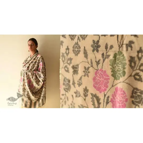 shop Kashmiri Pure Pashmina Wool ~ Kani Woven Shawl