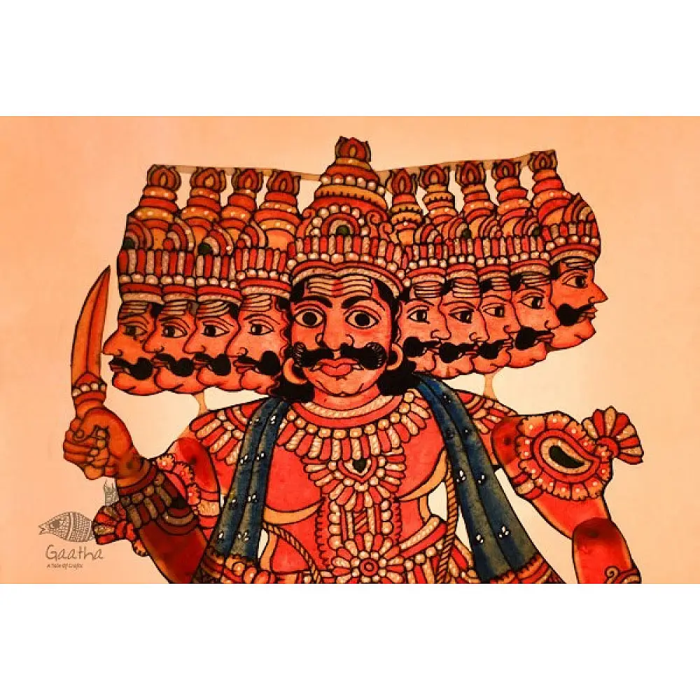 raavan-Handmade leather puppet