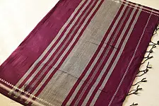 Casual Classics ❊ Handloom Saree ❊ Dark Magenta