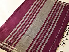Casual Classics ❊ Handloom Saree ❊ Dark Magenta