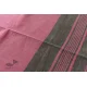 shop  Handloom Saree - Carbon Black With Rani Pink Border