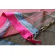 shop  Handloom Saree - Carbon Black With Rani Pink Border