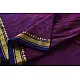 shop pure cotton handloom saree - purple
