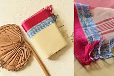 Casual Classics ❊ Handloom Saree ❊ Cream Color