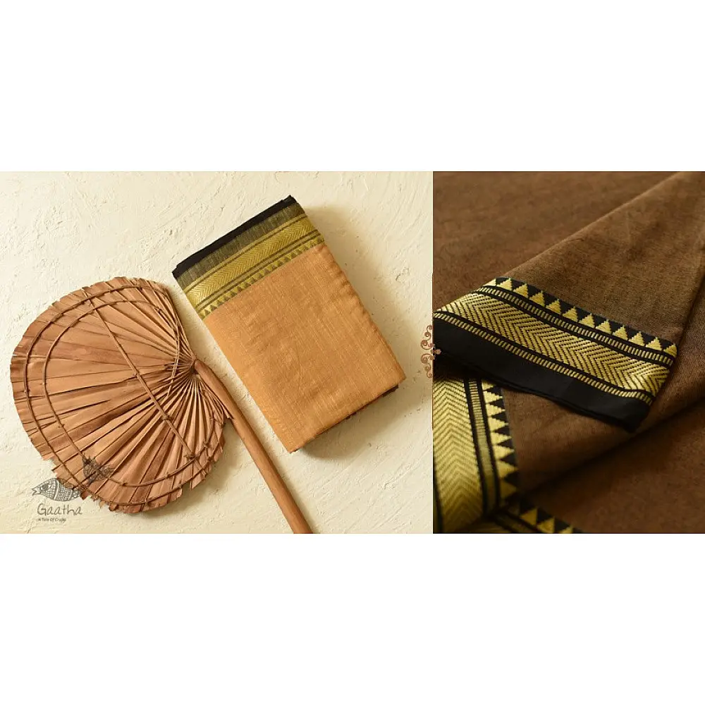 shop  Handloom ❊ Sand Yellow Color Cotton Saree