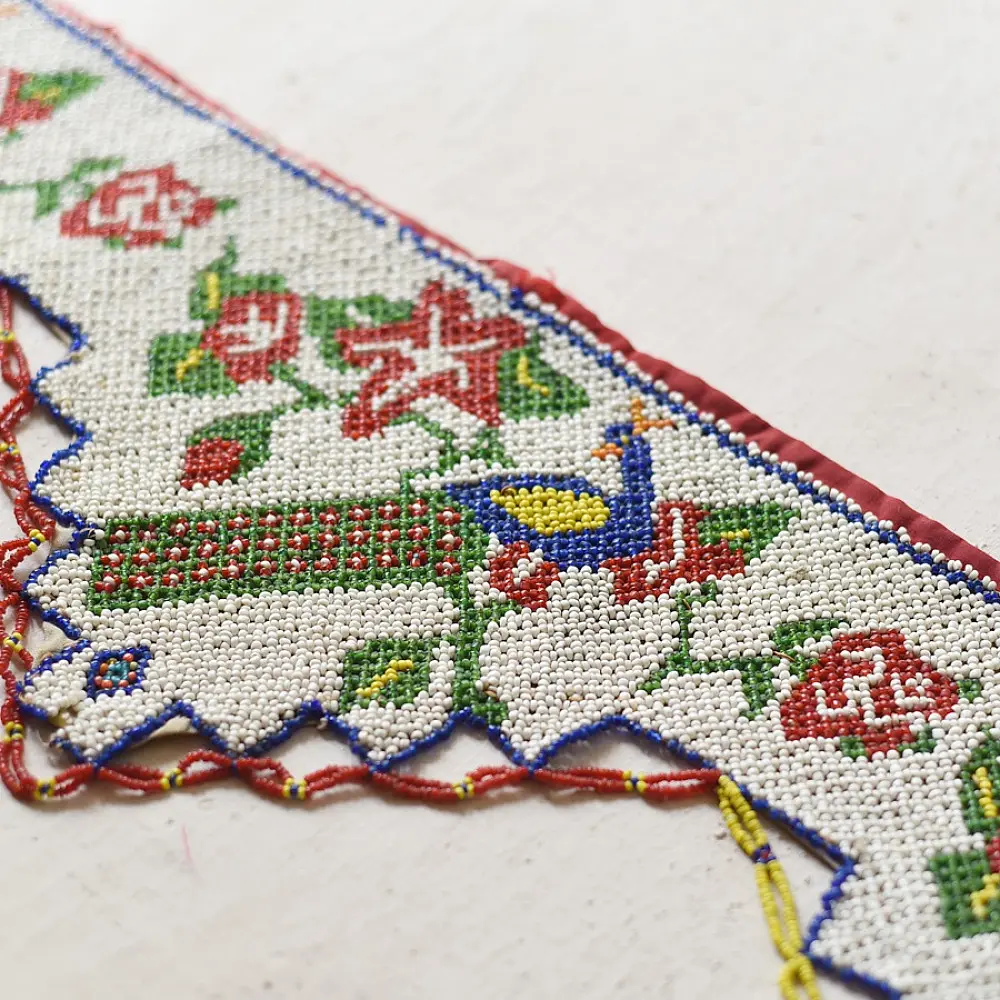Bead Work ~ Antique Door Toran - Peacock Motif
