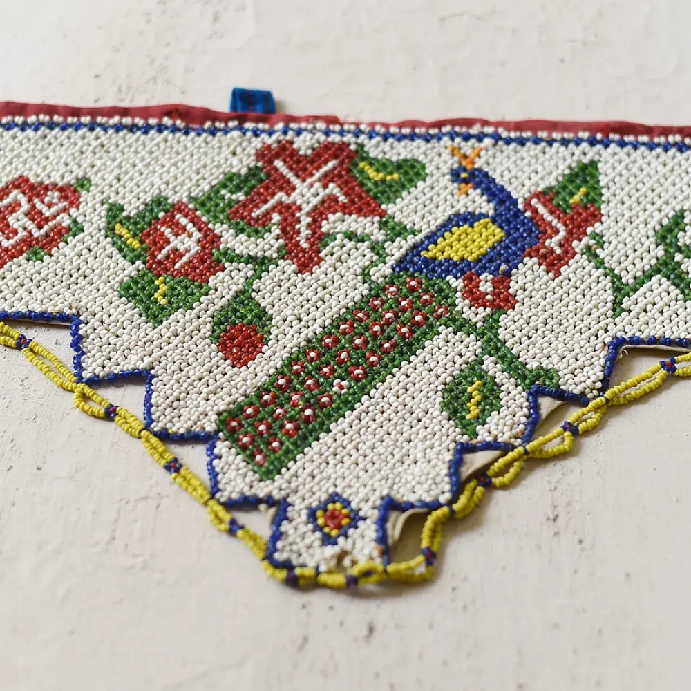 Bead Work ~ Antique Door Toran - Peacock Motif
