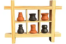 Terracotta Tales | Terracotta Pottery Art - Miniature Wall Art Frame - B