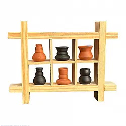 Terracotta Tales | Terracotta Pottery Art - Miniature Wall Art Frame - B