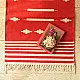 shop Handwoven Geometric red Dhurries
