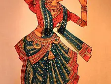 Leather Puppets | Radha ( Three colour Green/Orange/Pink )
