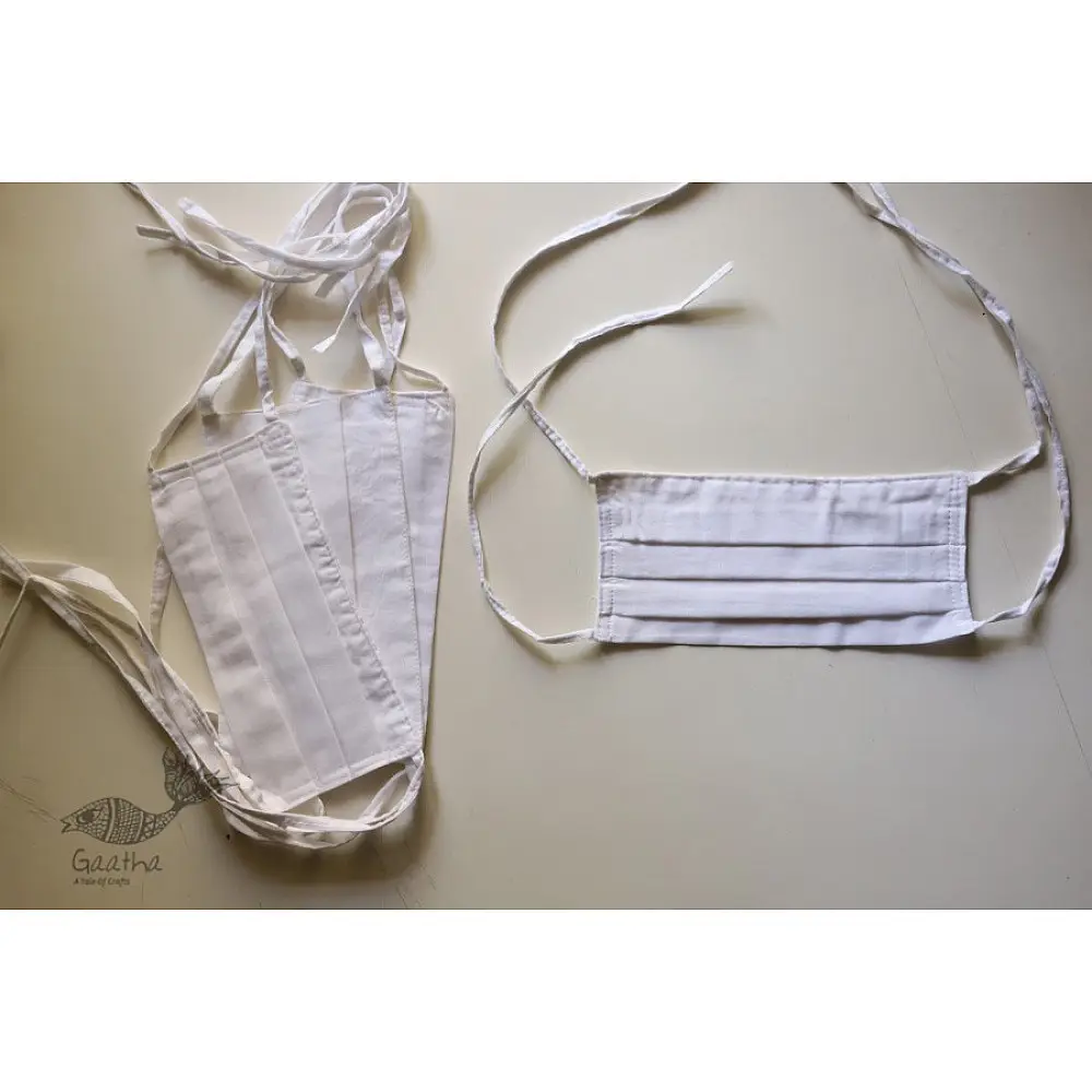 Be safe & stylish ✜ Mul Cotton Layered Mask ( Set of 4 ) ✜ A