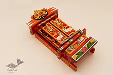 कथनिक ☀ Kaavad a Wooden Shrine ( RED - 29 cm) ~ 113