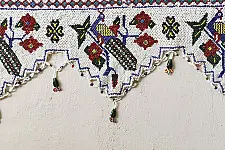 Prachin . प्राचीन || Bead Work Antique Door Toran - Peacock Motif