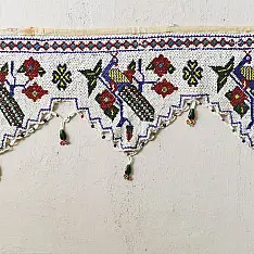 Prachin . प्राचीन || Bead Work Antique Door Toran - Peacock Motif