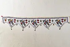 Prachin . प्राचीन || Bead Work Antique Door Toran - Peacock Motif