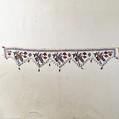 Prachin . प्राचीन || Bead Work Antique Door Toran - Peacock Motif
