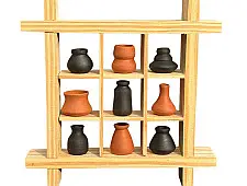 Terracotta Tales | Terracotta Pottery Art - Miniature Wall Art Frame - C