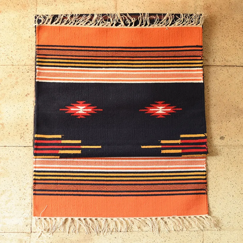 shop Handwoven Geometric Dhurries