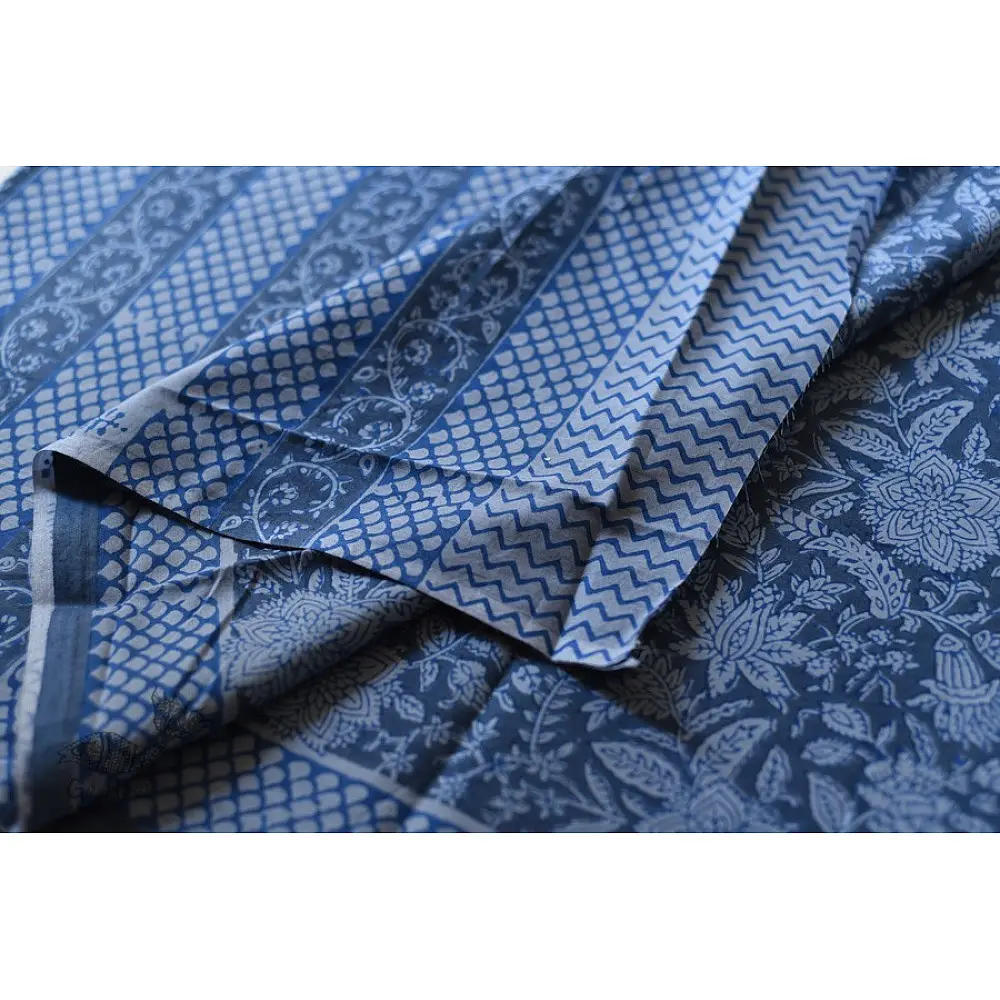 Shop Gaamthi Block Print Cotton Saree