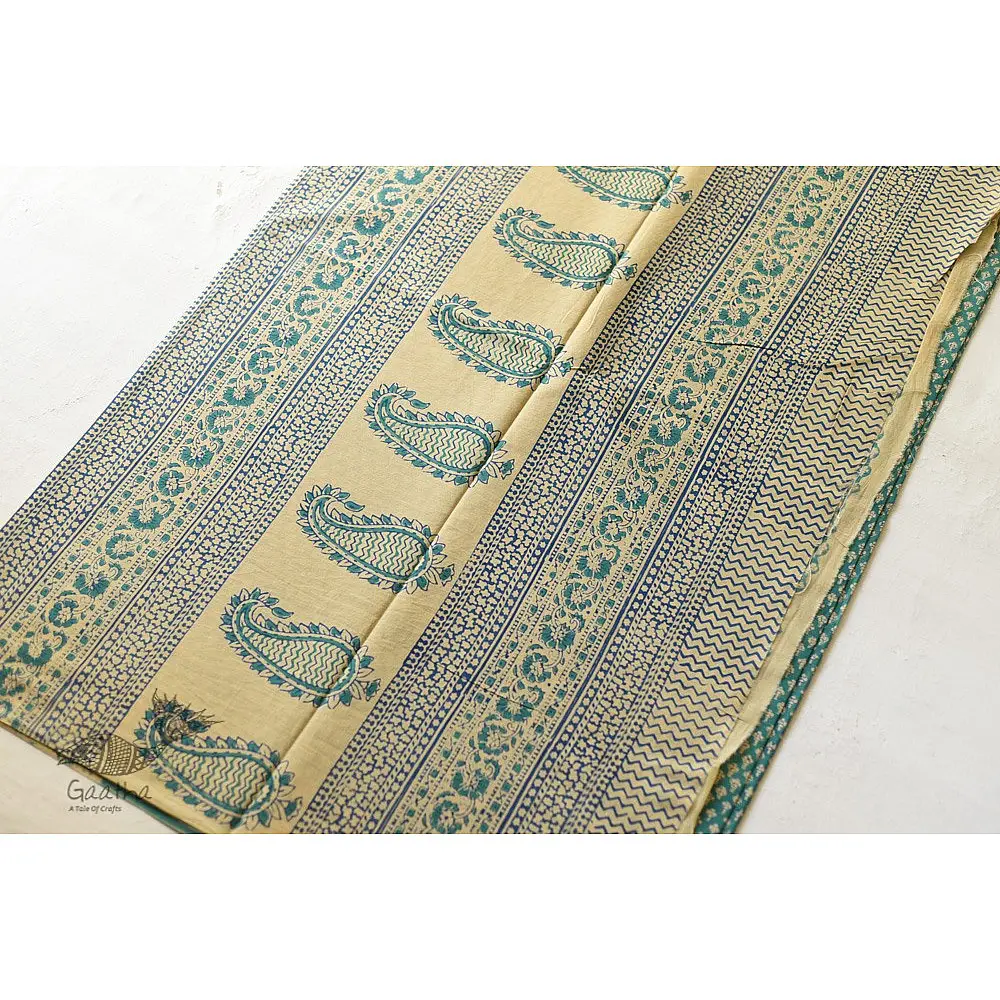 Shop Gamthi Block Print pure cotton saree