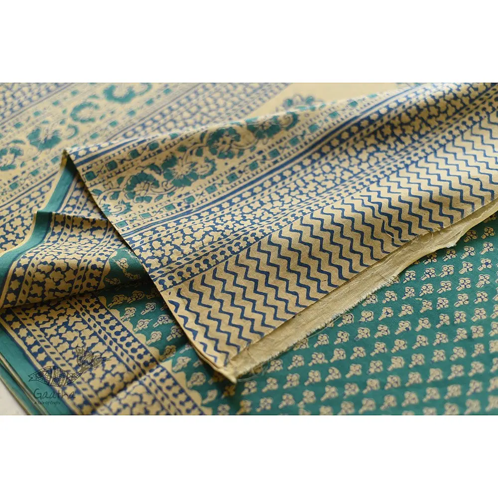 Shop Gamthi Block Print pure cotton saree