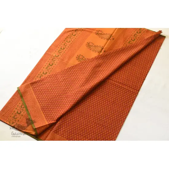 Shop Gamthi Block Print pure cotton saree